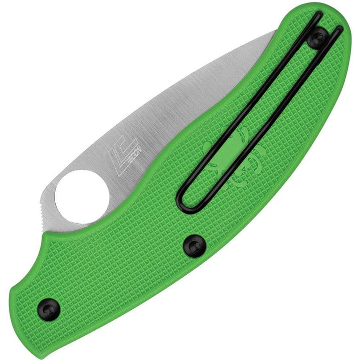 Spyderco UK Penknife Salt SlipIt Green FRN LC200N - Knives.mx