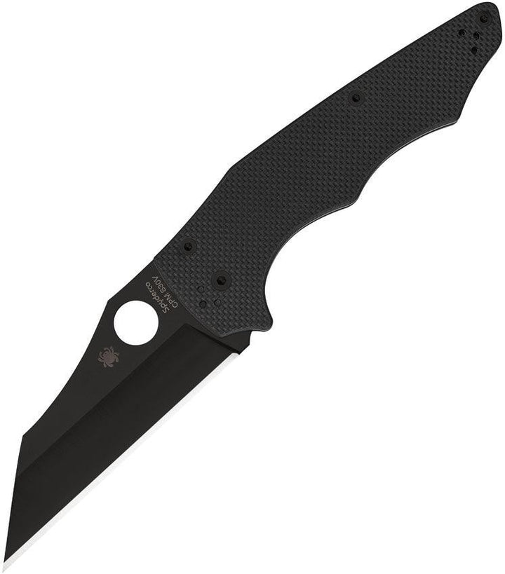 Spyderco YoJumbo Compression Lock Black G10 DLC Coated Wharncliffe CPM S30V - Knives.mx