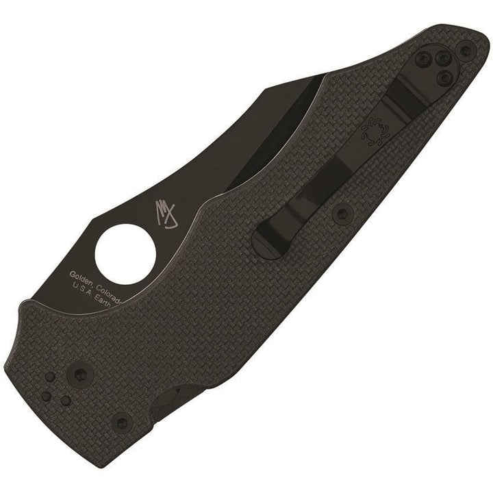 Spyderco YoJumbo Compression Lock Black G10 DLC Coated Wharncliffe CPM S30V - Knives.mx