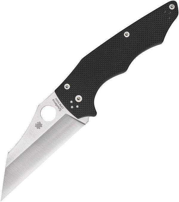 Spyderco YoJumbo Compression Lock Black G10 Satin Wharncliffe CPM S30V - Knives.mx