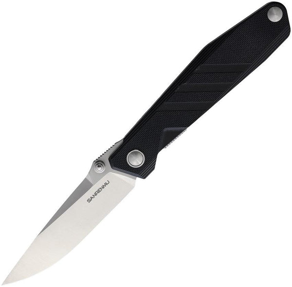 SRM Knives 1158 Linerlock Black G10 Satin 8Cr13MoV - Knives.mx