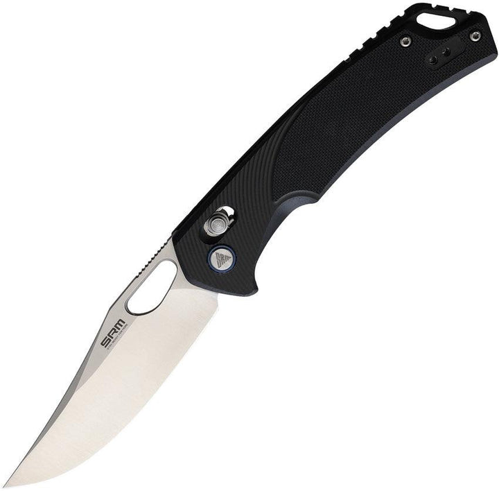 SRM Knives 9201 Ambi Lock Black G10 Satin D2 - Knives.mx