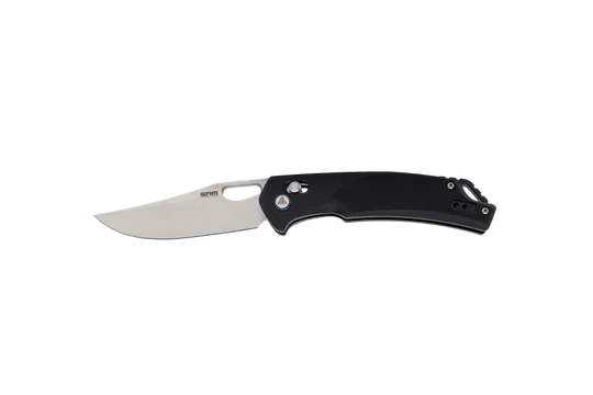 SRM Knives 9201 Ambi Lock Black G10 Satin D2 - Knives.mx