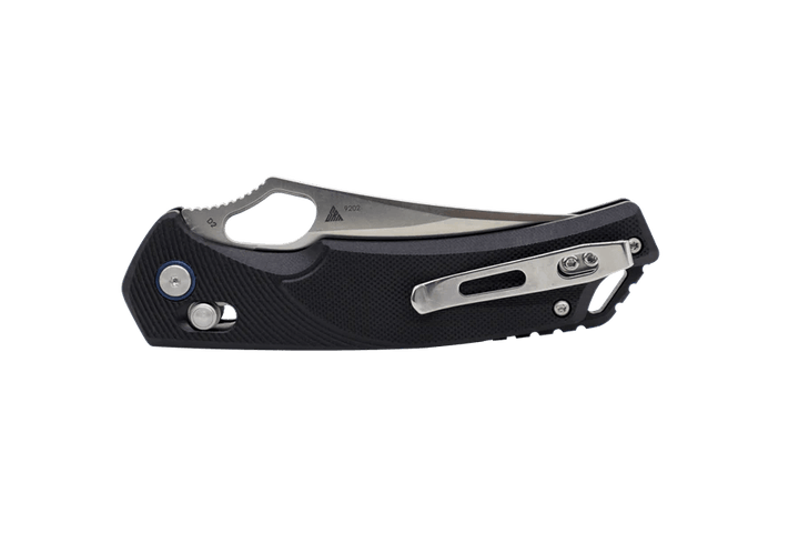SRM Knives 9202 Ambi Lock Black G10 Satin D2 - Knives.mx