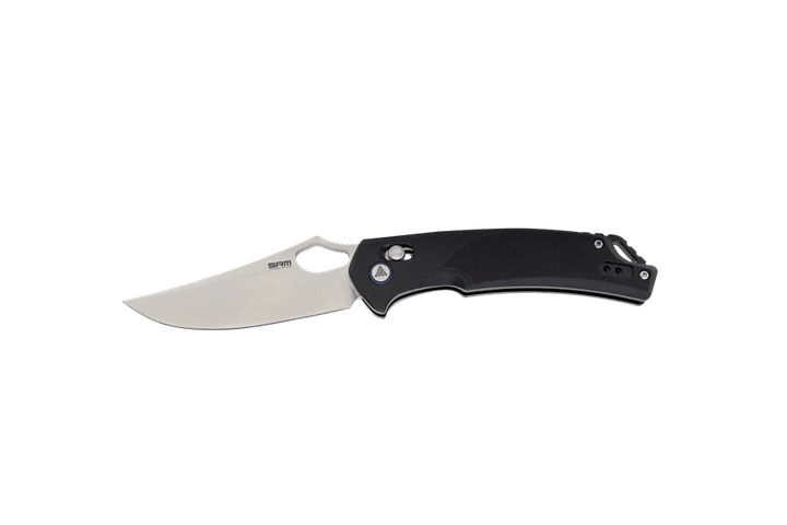 SRM Knives 9202 Ambi Lock Black G10 Satin D2 - Knives.mx