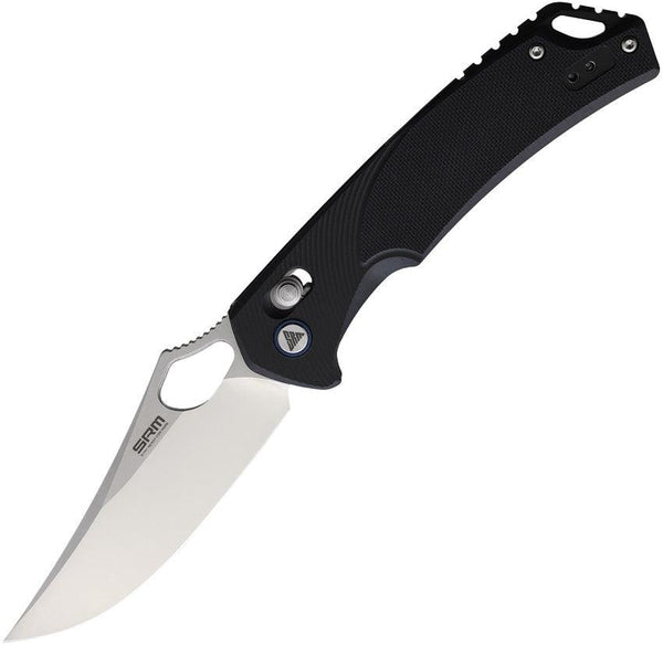 SRM Knives 9202 Ambi Lock Black G10 Satin D2 - Knives.mx