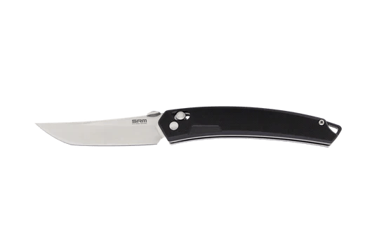 SRM Knives 9211 Ambi Lock Black G10 Satin Finish 8Cr13MoV - Knives.mx