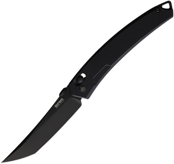 SRM Knives 9211 Ambi Lock Blackout G10 Tanto 8Cr13MoV - Knives.mx