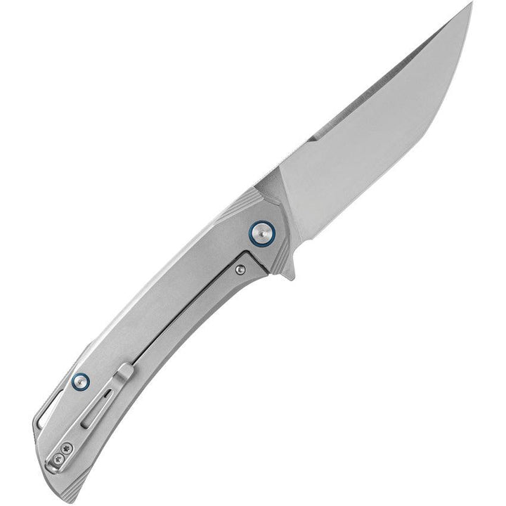 SRM Knives Asika Large Framelock Gray Titanium 154CM - Knives.mx