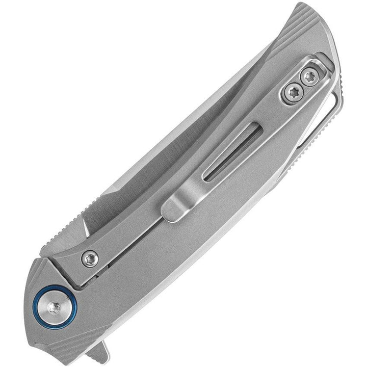 SRM Knives Asika Small Framelock Gray Titanium Brushed 154CM - Knives.mx