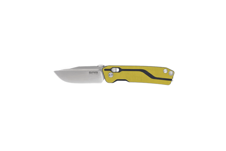 SRM Knives Rubik 7228 Black & Yellow G10 Satin VG-10 - Knives.mx