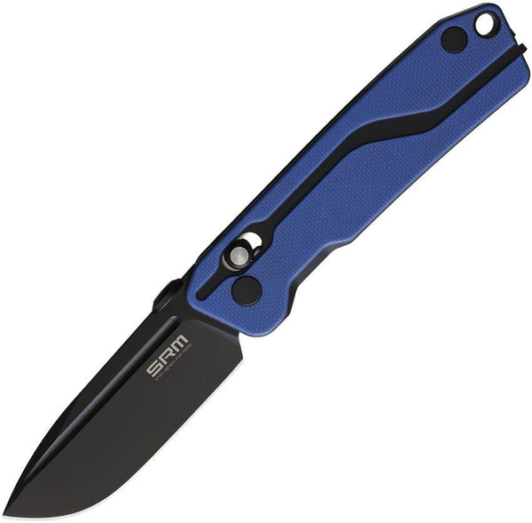 SRM Knives Rubik 7228 Blue and Black G10 Black D2 - Knives.mx