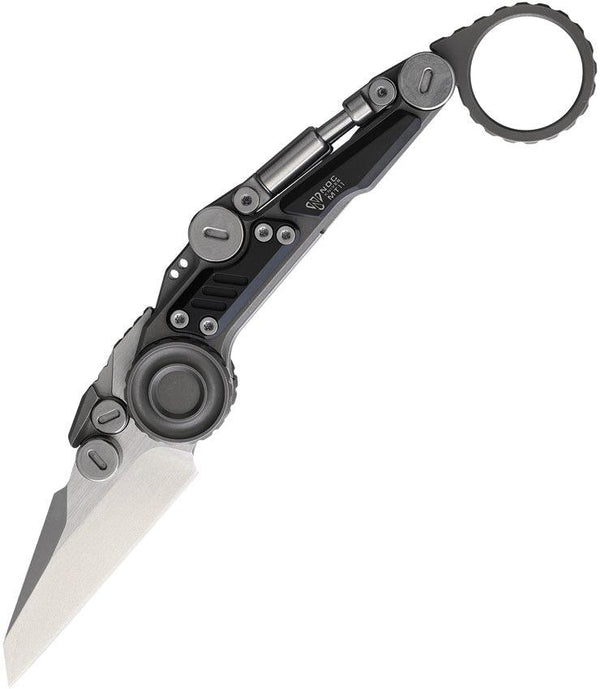 Stedemon NOC MT11 Linerlock Black & Gray Titanium Two Tone Bohler M390 - Knives.mx