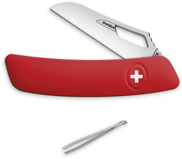 Swiza Garden Floral Knife Red - Knives.mx