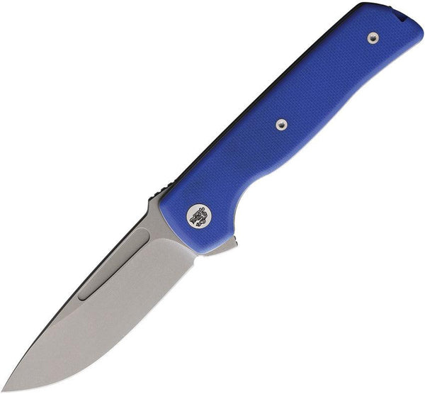 Terzuola Knives ATCF Lite Linerlock Blue G10 Stonewash Nitro V - Knives.mx