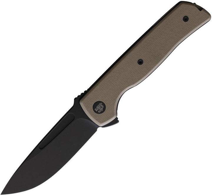 Terzuola Knives ATCF Lite Linerlock Tan G10 Black Nitro V - Knives.mx