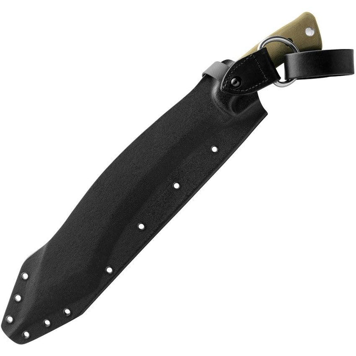 TOPS Knives A-Klub Machete Green Canvas Micarta Acid Rain 1095HC - Knives.mx