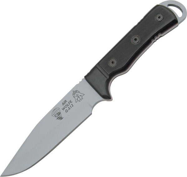 TOPS Knives AIR WOLFE Black G10 Gray 1095HC - Knives.mx