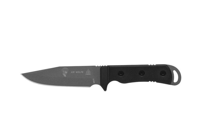 TOPS Knives AIR WOLFE Black G10 Gray 1095HC - Knives.mx