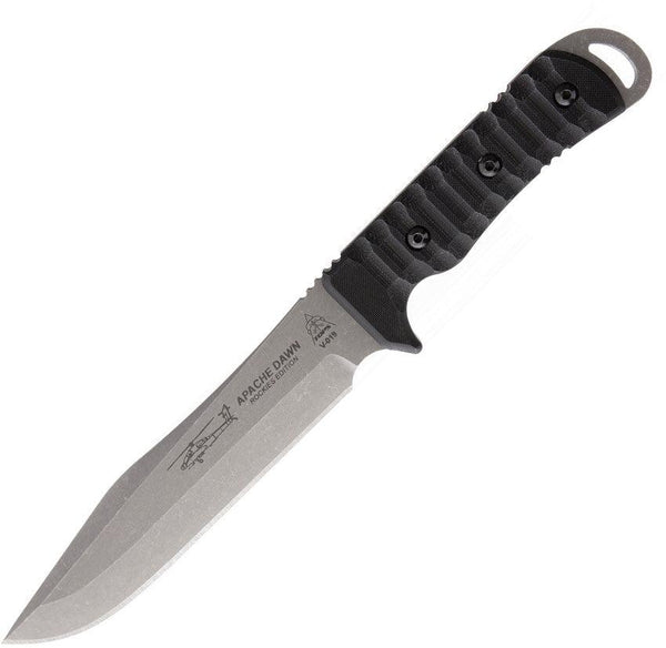 TOPS Knives Apache Dawn Rockies Edition Black sculpted G10 1095HC - Knives.mx