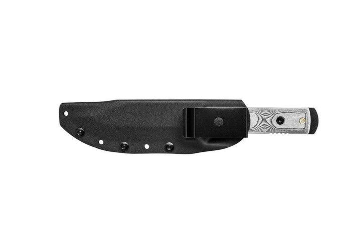 TOPS Knives Black Rhino Black Linen Micarta 1095HC - Knives.mx