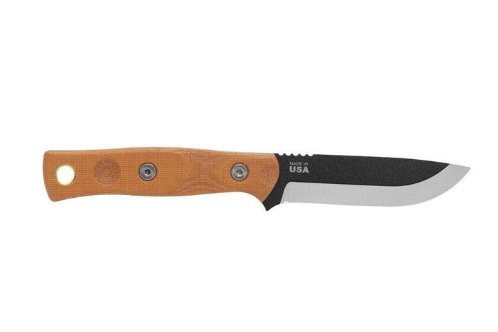 TOPS Knives Bob Fieldcraft 3.5 Tan Canvas Micarta Black 1095HC - Knives.mx