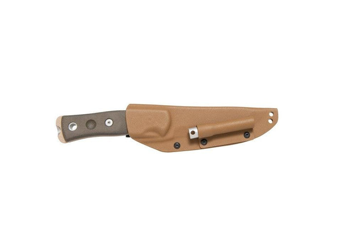 TOPS Knives BOB Hunter Fieldcraft Green Canvas Micarta Tan 1095HC - Knives.mx