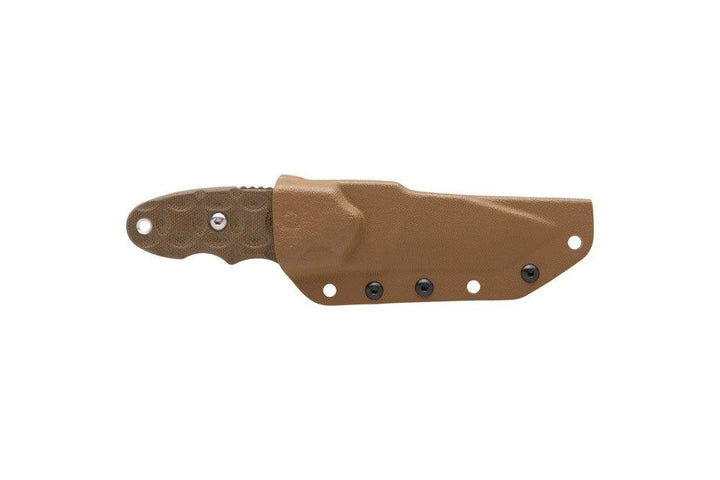TOPS Knives C.A.T. 200S-04 Green Micarta Coyote Tan 1095HC - Knives.mx