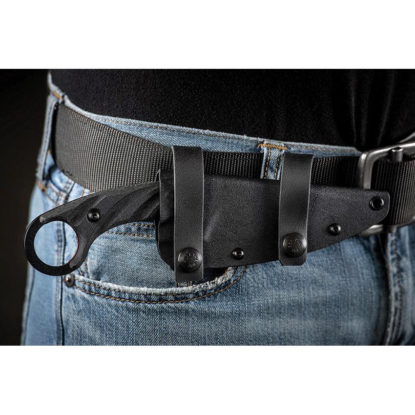 TOPS Knives C.U.T. Combat Utility Tool Blackout Canvas Micarta Tractio