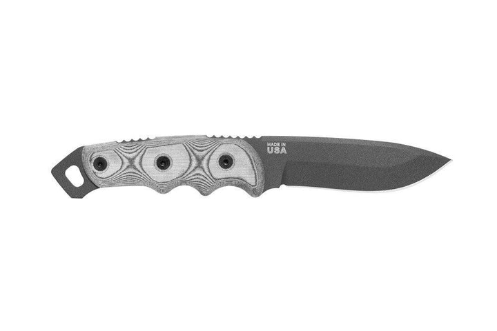 TOPS Knives Cochise Black Linen Micarta Gray 1095HC - Knives.mx