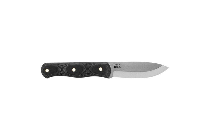 TOPS Knives D Fly 4.5 Black Canvas Micarta Bead Blast 1095HC - Knives.mx