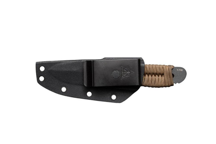 TOPS Knives Desert Fox Paracord Wrap Tactical Gray 1095HC - Knives.mx