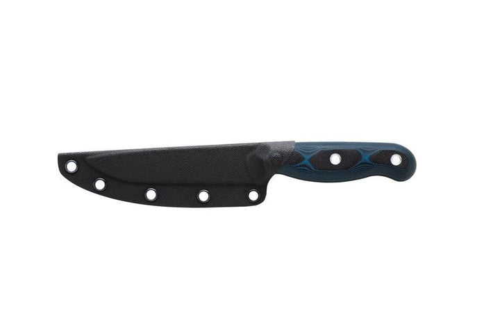 TOPS Knives Dicer 4 Steak Knife Blue/Black G10 Tumble CPM S35VN - Knives.mx