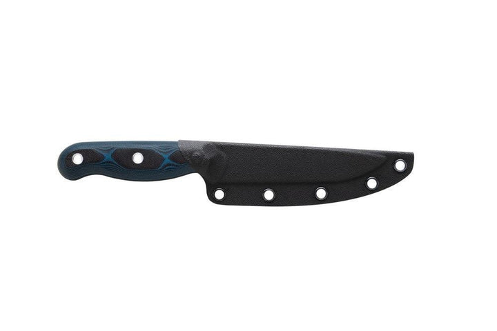 TOPS Knives Dicer 4 Steak Knife Blue/Black G10 Tumble CPM S35VN - Knives.mx