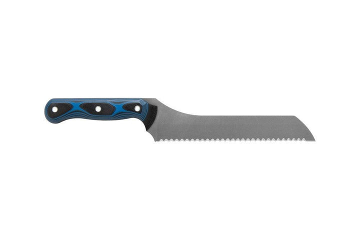 TOPS Knives Dicer 7 Bread Knife Blue/Black G10 Tumble CPM S35VN - Knives.mx