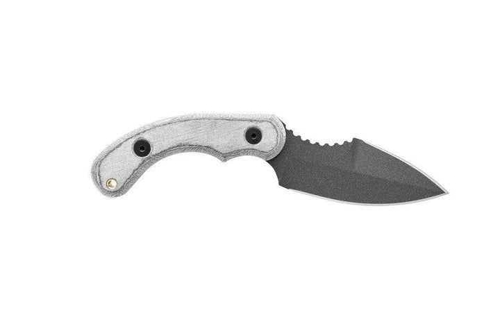 TOPS Knives Felony Stop Black Linen Micarta Tactical Gray 1095HC - Knives.mx
