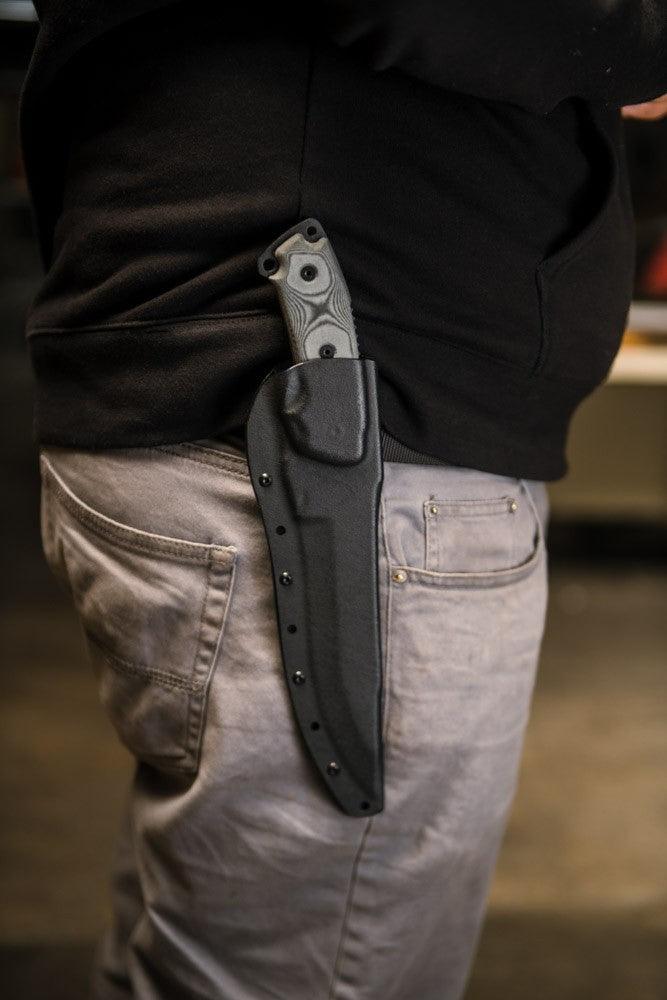 TOPS Knives Firestrike FS45 Combat Fixed 7" Black Linen Micarta 1095HC - Knives.mx