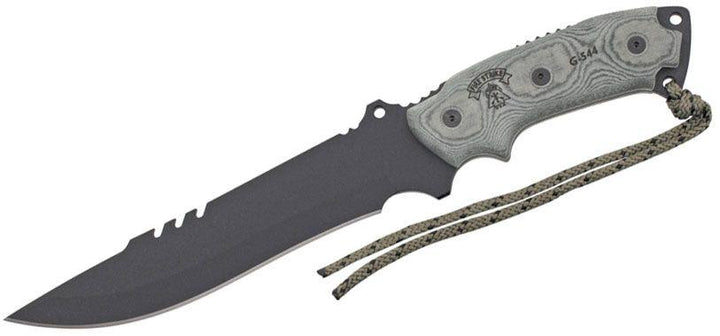 TOPS Knives Firestrike FS45 Combat Fixed 7" Black Linen Micarta 1095HC - Knives.mx