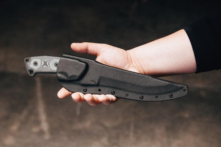 TOPS Knives Firestrike FS45 Combat Fixed 7" Black Linen Micarta 1095HC - Knives.mx