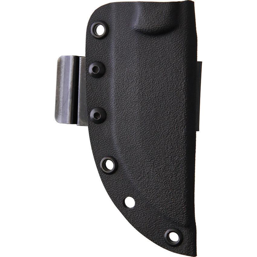 TOPS Knives Mini Tom Brown Tracker Rocky Mountain Black Powder Coated Sawback 1095HC - Knives.mx