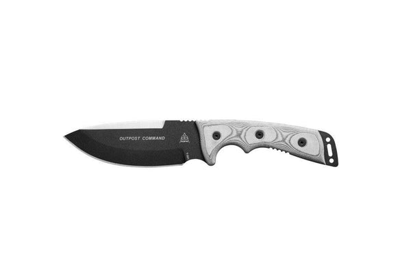 TOPS Knives Outpost Command Black Linen Micarta 1095HC - Knives.mx