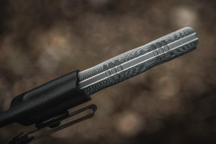 TOPS Knives Pasayten Lite Traveller Black Linen Micarta 154cm - Knives.mx