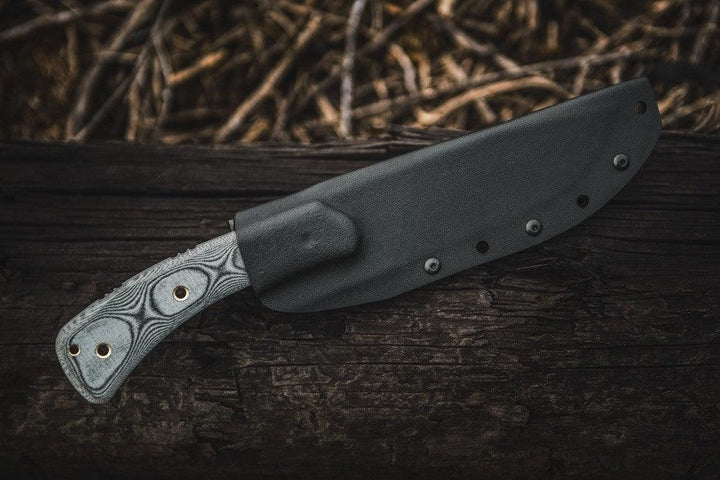 TOPS Knives Pasayten Lite Traveller Black Linen Micarta 154cm - Knives.mx