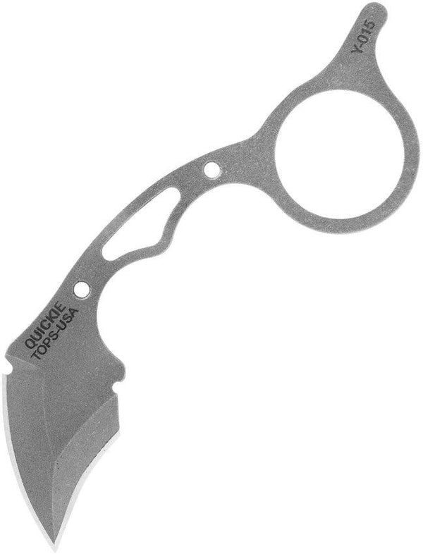 TOPS Knives Quickie Tumbled Finish 1095HC - Knives.mx