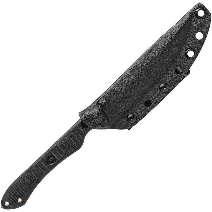 TOPS Knives Rapid Strike Black G10 Double Edge Tumbled 154CM - Knives.mx