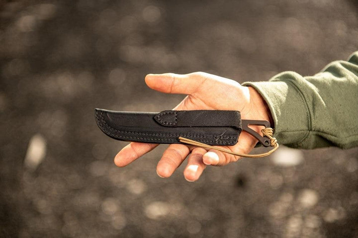 TOPS Knives Rocky Mountain Spike Skeletonized Sandstorm Bronze 1095HC - Knives.mx