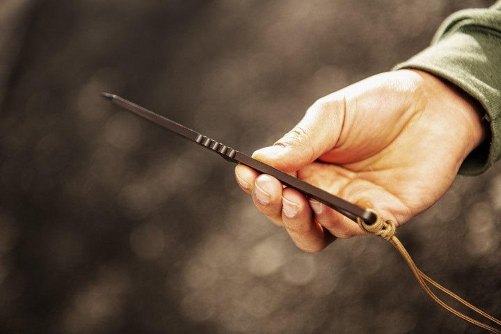 TOPS Knives Rocky Mountain Spike Skeletonized Sandstorm Bronze 1095HC - Knives.mx