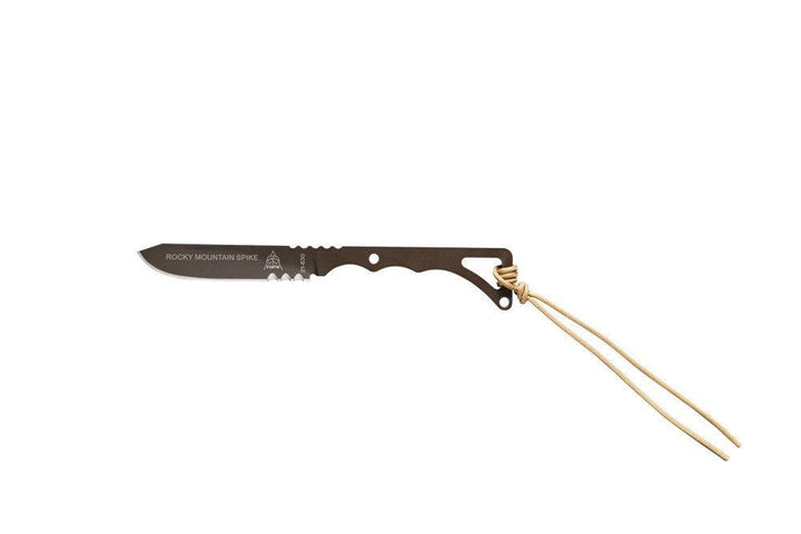TOPS Knives Rocky Mountain Spike Skeletonized Sandstorm Bronze 1095HC - Knives.mx