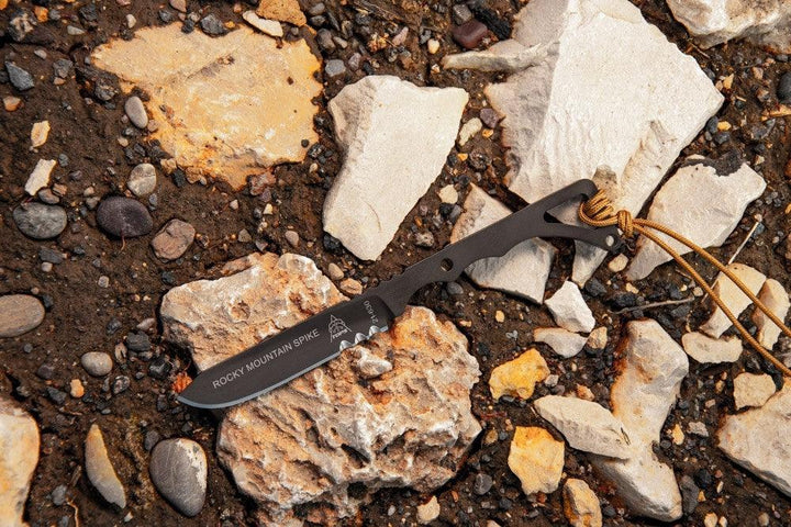 TOPS Knives Rocky Mountain Spike Skeletonized Sandstorm Bronze 1095HC - Knives.mx