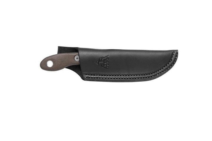 TOPS Knives Scandi Trekker Green Canvas Micarta Tumble 1095HC - Knives.mx